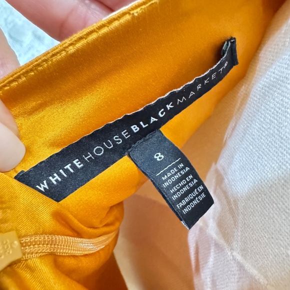 WHBM Palm-Print Fit & Flare Midi Dress — 8 - Picture 4 of 5